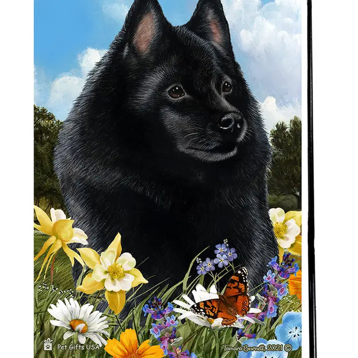 Schipperke Garden Flag