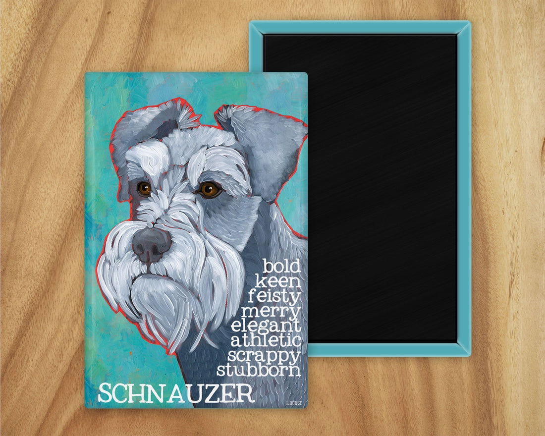 Schnauzer Grey Magnet UD