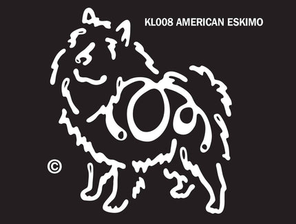 American Eskimo K-line Window Tattoo