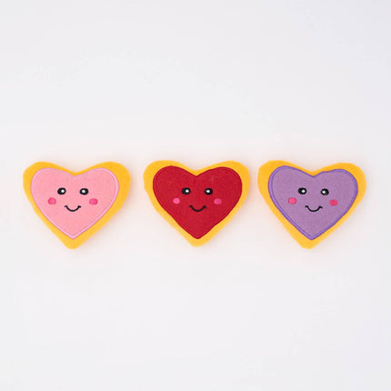 Valentine's Miniz 3-Pack - Heart Cookies - Dog Toy