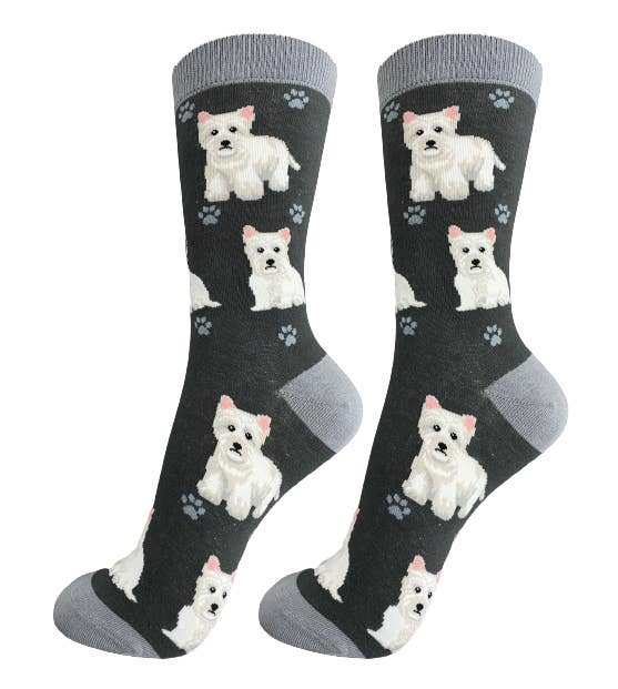 Westie Socks - Fun Novelty Dog Socks - Unisex