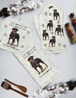 Rottweiler, oven mitt set
