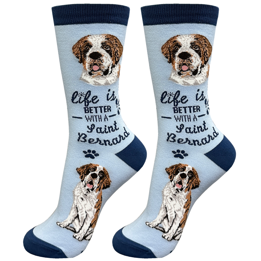 Saint Bernard Dog Socks Unisex