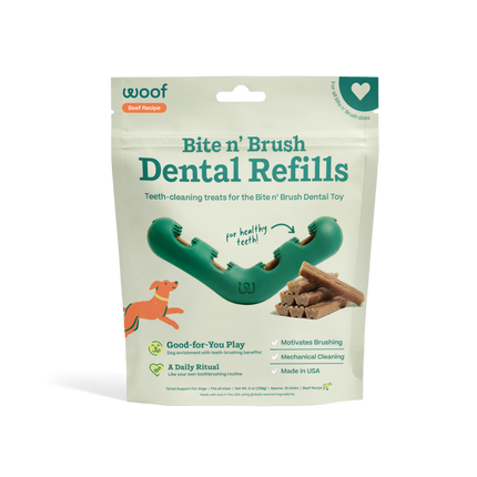 Dog Treat Beef Bite N' Brush Dental Refills