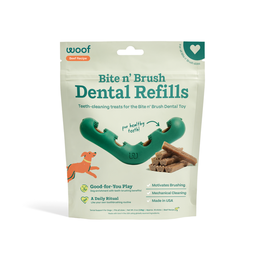 Dog Treat Beef Bite N' Brush Dental Refills