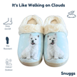 Westie Dog Pet Lovers Comfy Snuggs Slippers