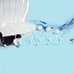 Cat Toy Tunnel Ocean Meow Buddies Catnip Jellyfish and Sea Star Spiral Tunnel Catnip Toy