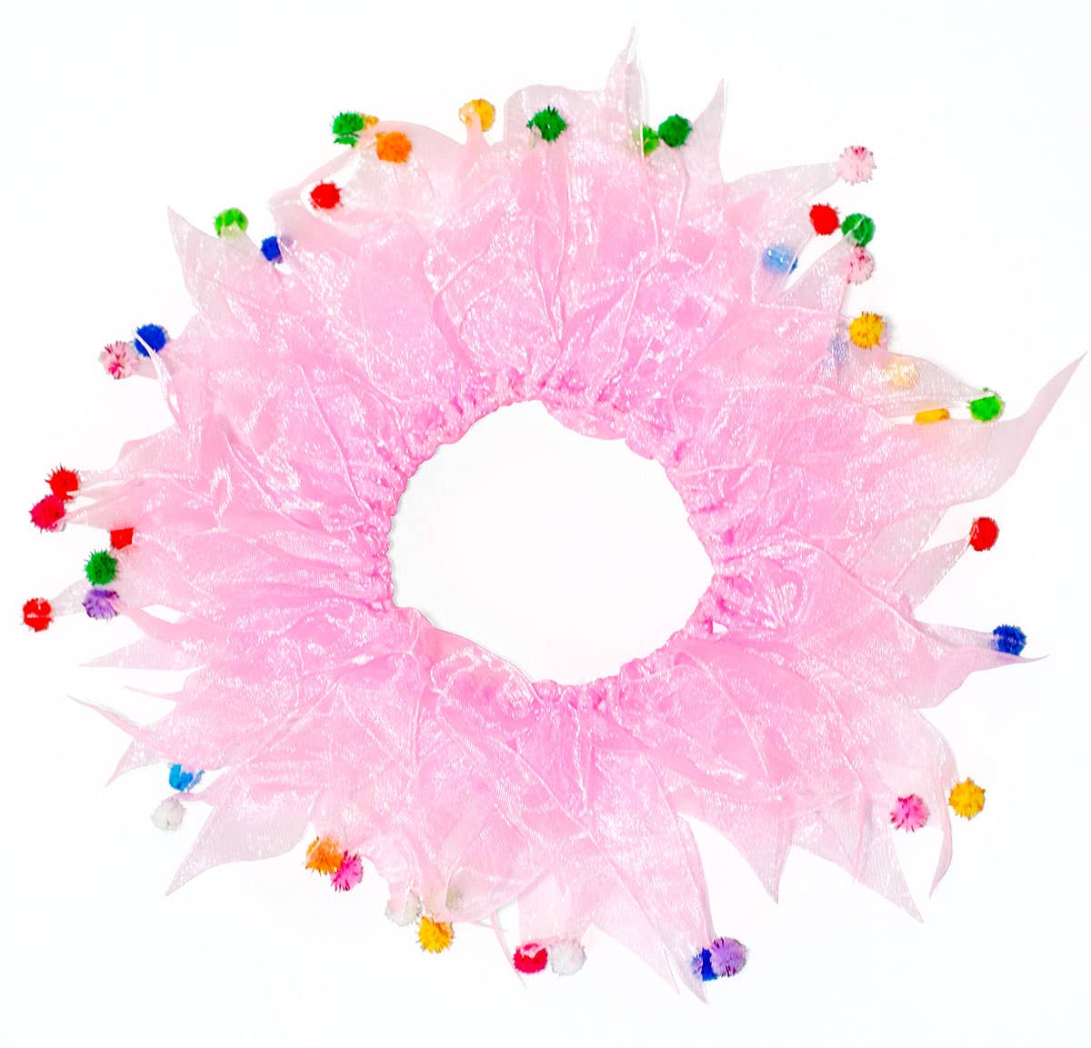 Multipet Party Pom Pom Collar Pink Small