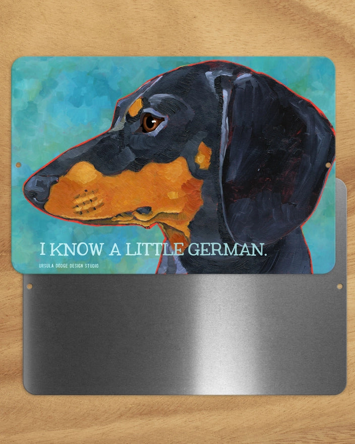 Dachshund (Black & Tan) -UD Metal Sign