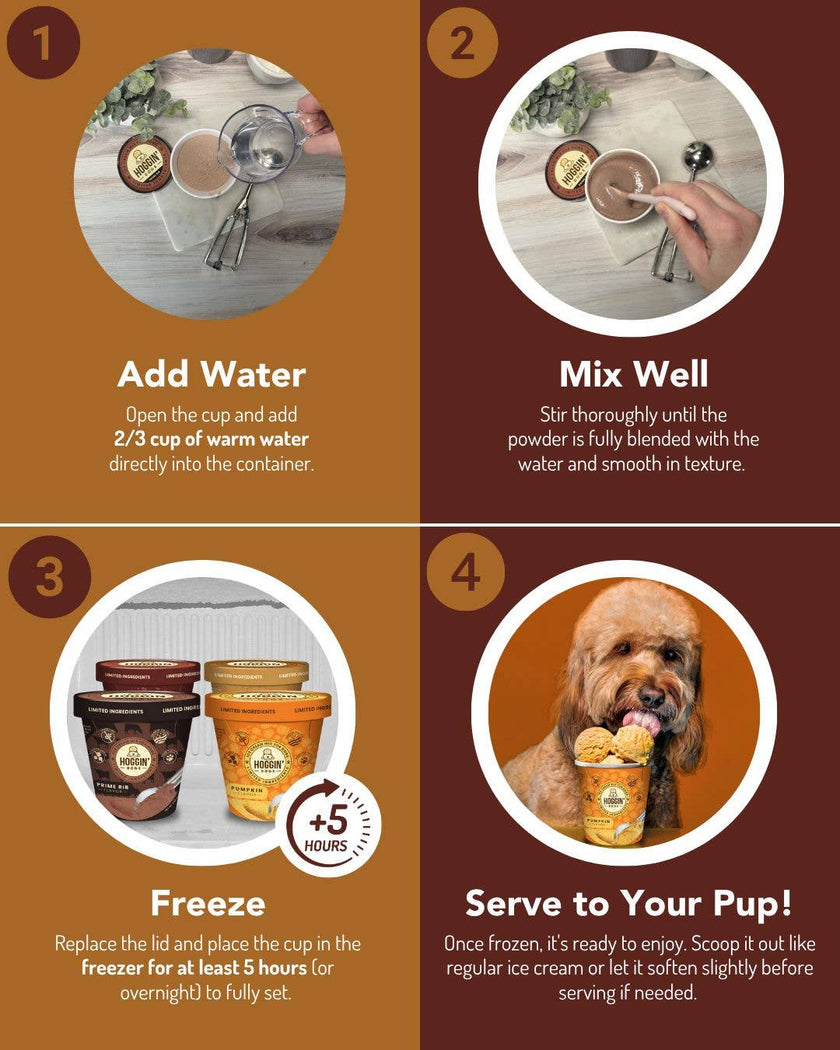 Hoggin' Dogs Ice Cream Mix Sample Pack - All 4 Flavors