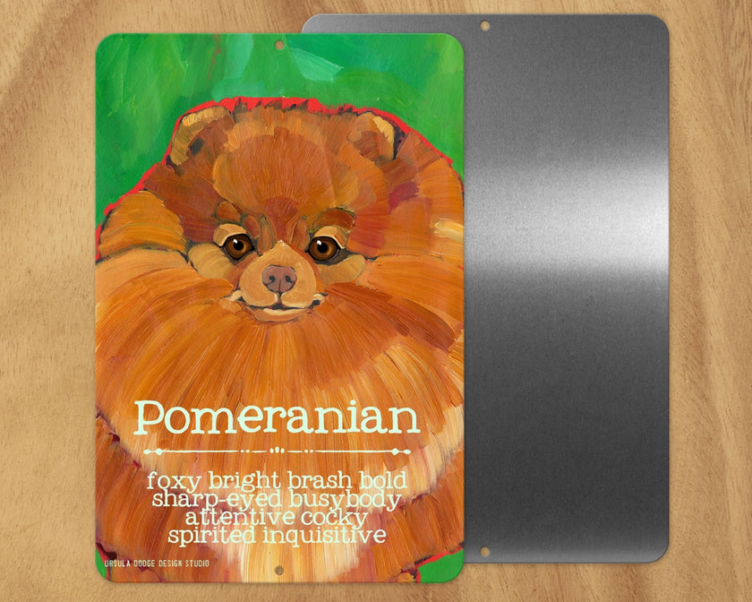 Pomeranian -UD Metal Sign