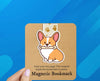 Corgi Butt Dog Reversible Magnetic Bookmark