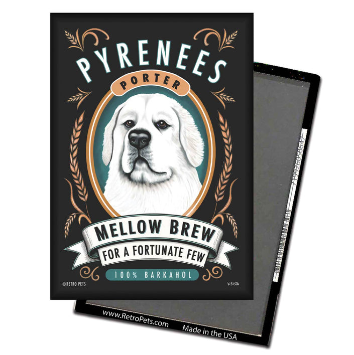 Great Pyrenees Dog Refrigerator Magnets