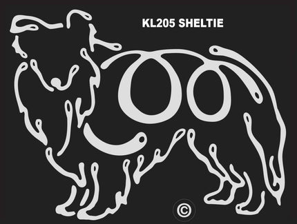 Sheltie K-line Window Tattoo