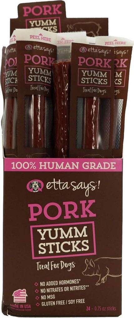 Etta Says! Pork Yumm Sticks Dog Chew- Each