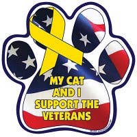 My Cat And I Support The Veterans