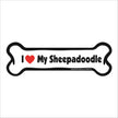 Sheepadoodle Bone Magnet