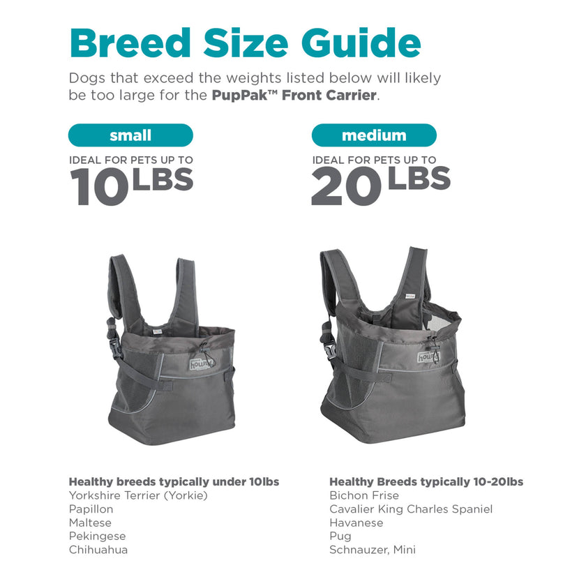 Outward Hound PupPak Dog Front Carrier Medium Grey