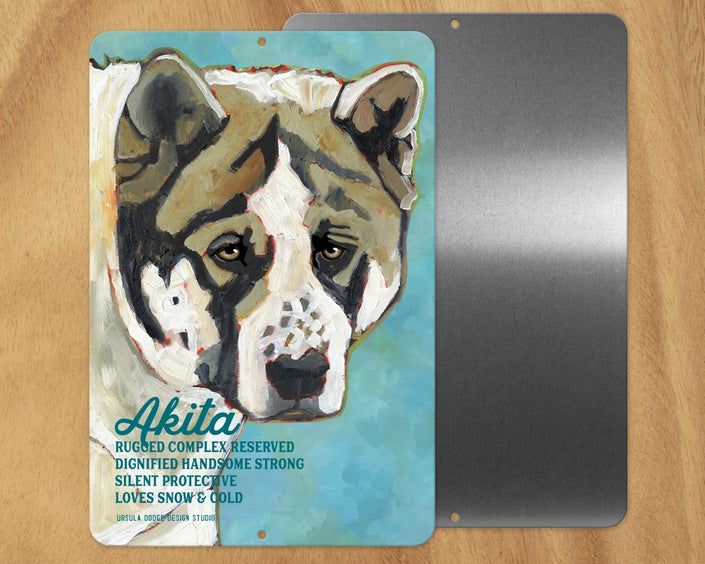 Akita -UD Metal Sign