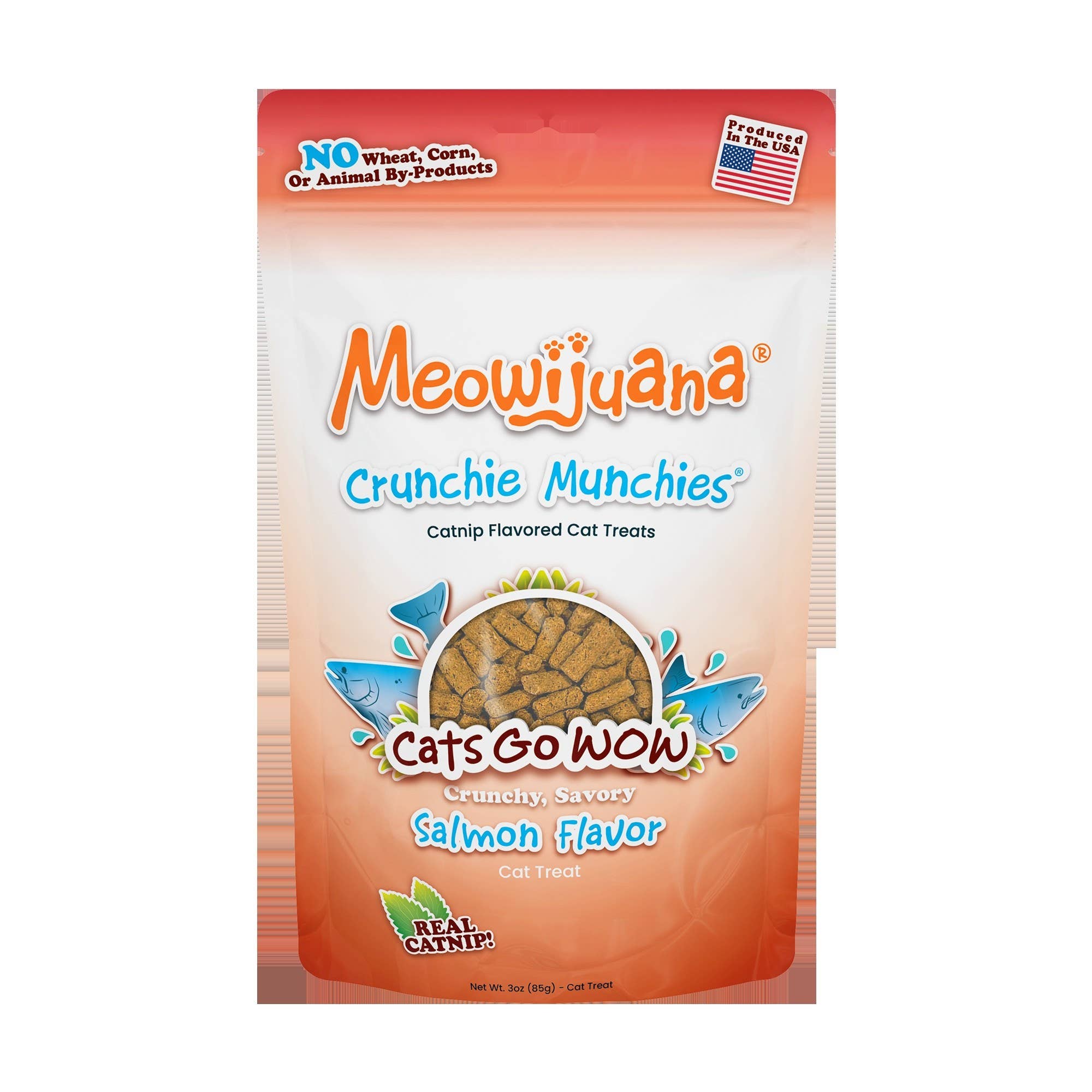Meowijuana® Crunchie Munchies Salmon Cat Treat