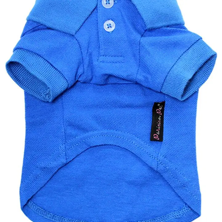 Dog or Cat Pet Polo Shirt- Blue