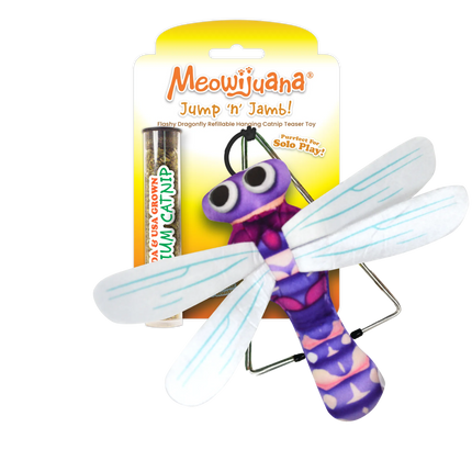 Meowijuana® Jump 'n' Jamb Dragonfly Catnip Teaser Toy