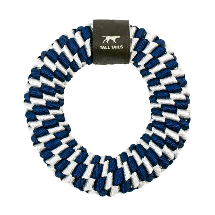 Tall Tails Braided Ring Toy, Navy - 6