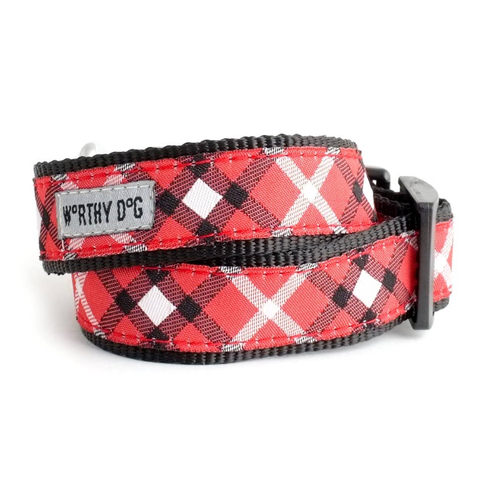 Bias Plaid Dog Collar