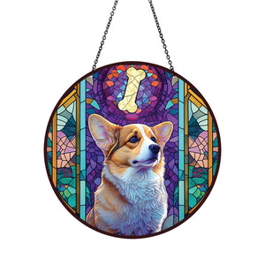 Corgi Acrylic Suncatcher with Chain