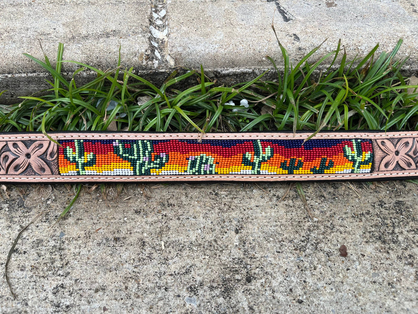 Tooled Leather Pet Collars - Dog & Cat