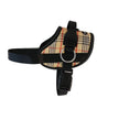 Reflective No Pull Harness: Purple Plaid Reflective No Pull Harness / XL