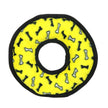 Tuffy Ultimate Ring - Yellow Bone, Durable, Squeaky Dog Toy