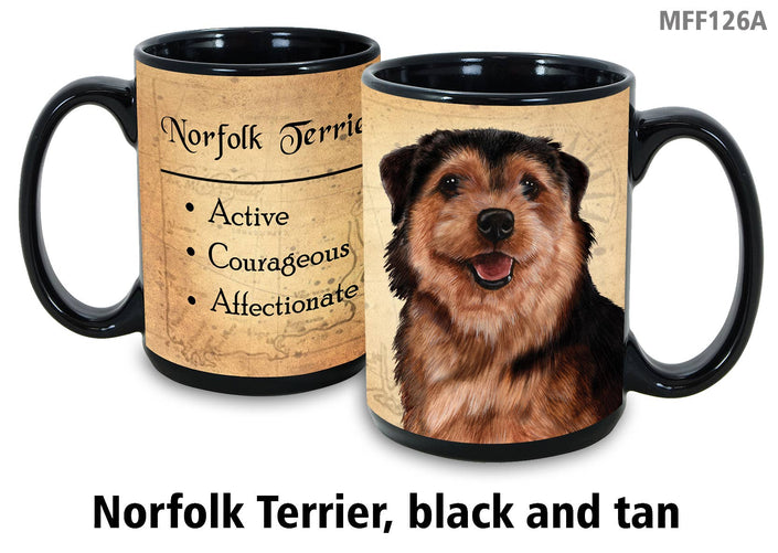 Norfolk Terrier Black/Tan Mug Coffee Cup