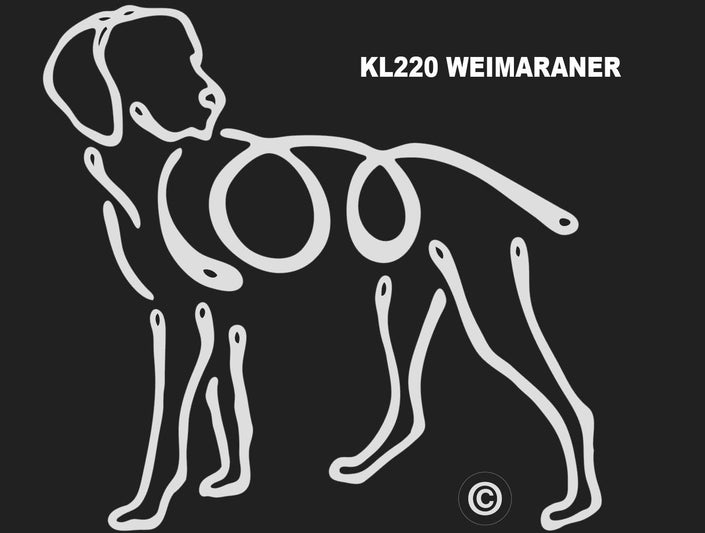 Weimaraner K-line Window Tattoo