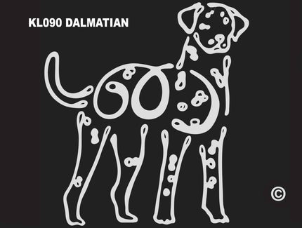 Dalmatian K-line Window Tattoo