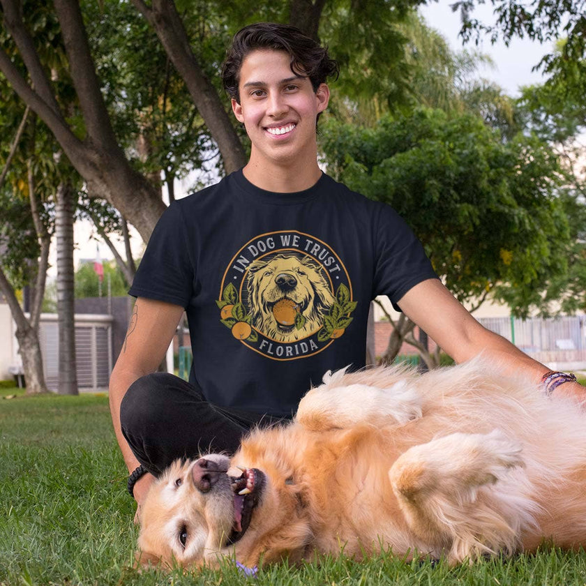 In Dog We Trust |Florida Golden Dog T-Shirt