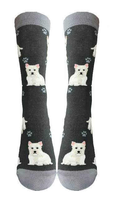 Westie Socks - Fun Novelty Dog Socks - Unisex