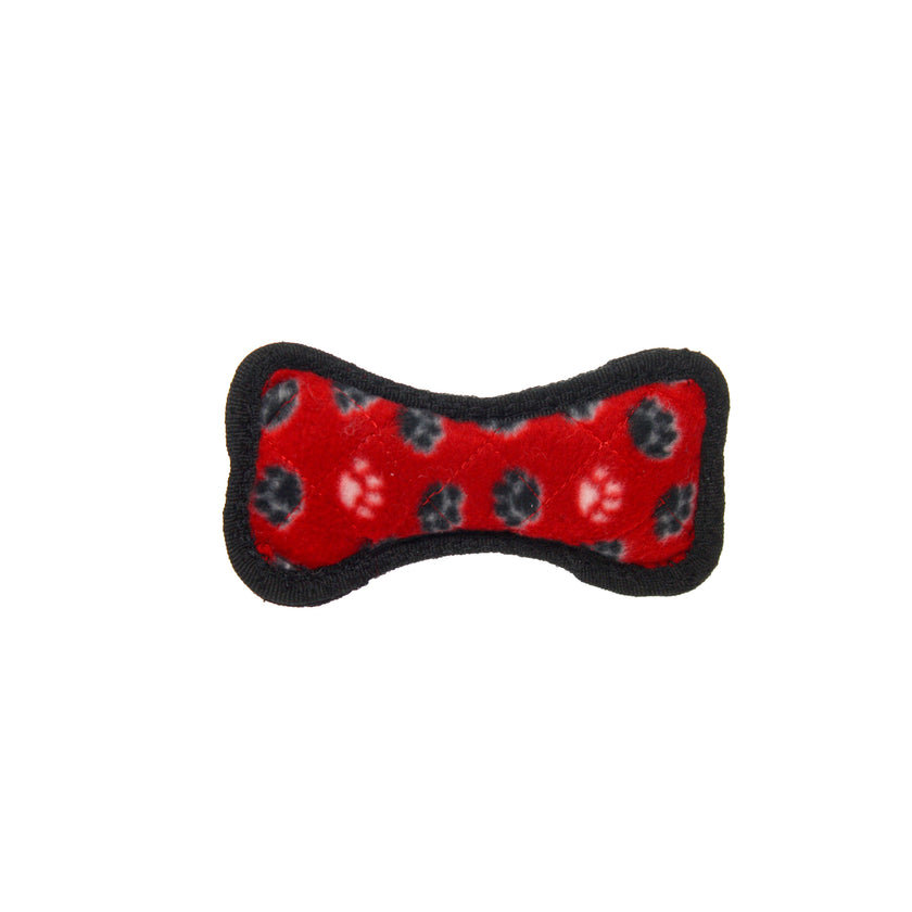 Tuffy Jr Bone - Red Paw, Durable, Tough, Squeaky Dog Toy