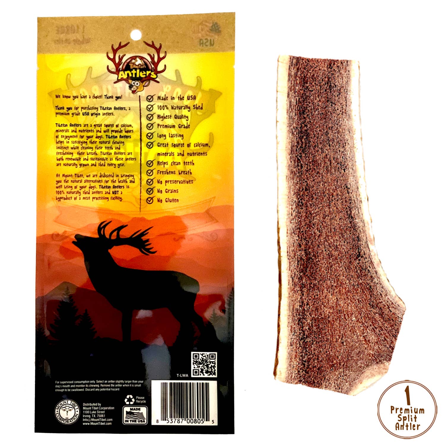 Tibetan Split Antler-Jumbo
