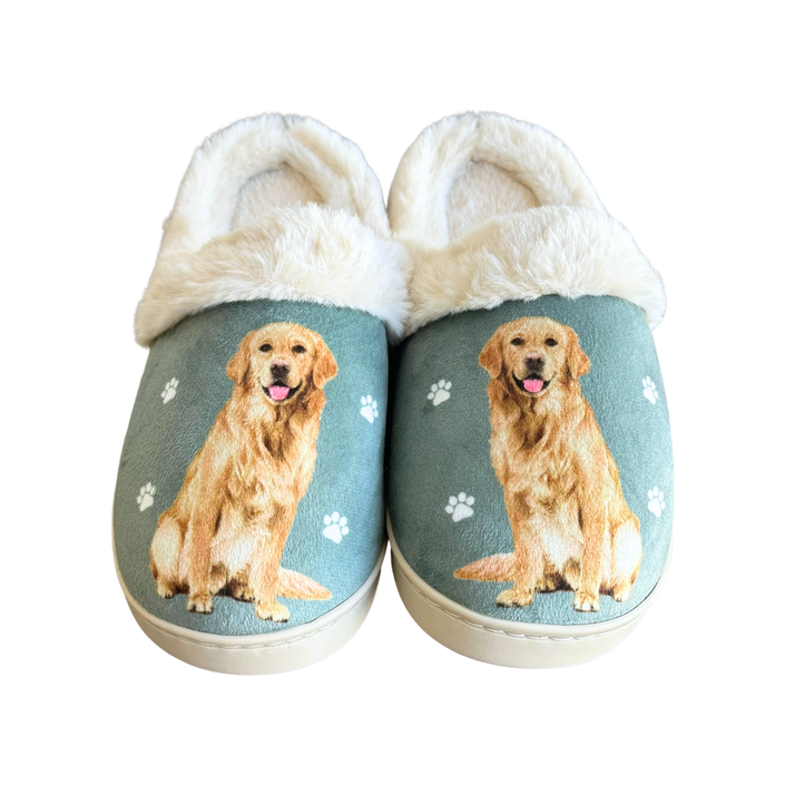 Golden Retriever Dog Pet lovers Snuggs Comfy Slippers