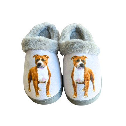 Pitbull Dog Pet Lovers Comfy Snuggs Slippers