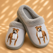 Pitbull Dog Pet Lovers Comfy Snuggs Slippers