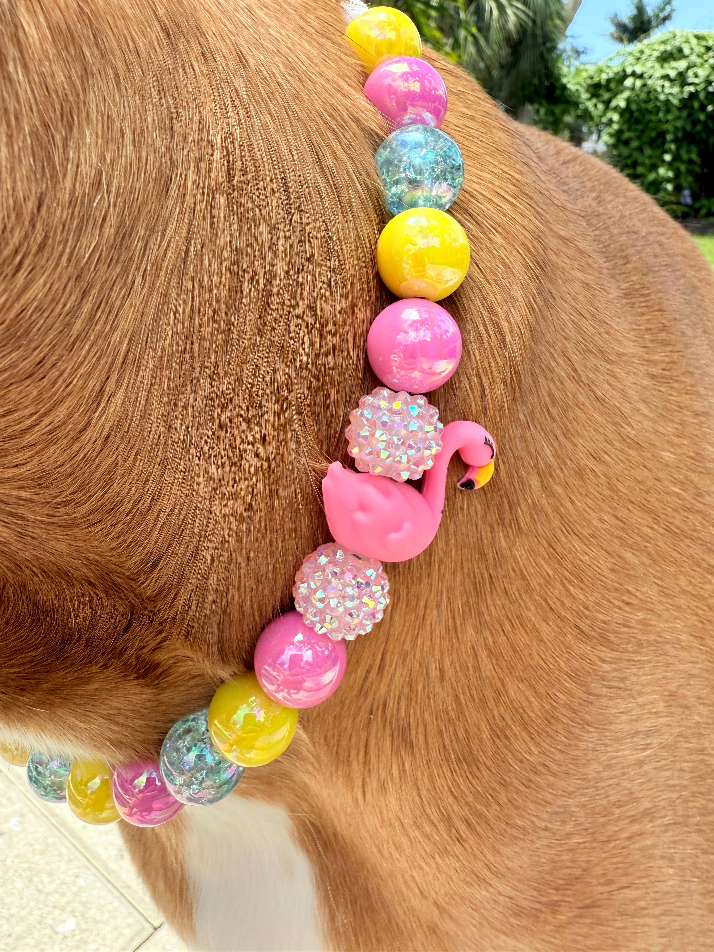 Ocean Drive Diva | Beaded Dog Collar