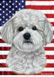 Maltipoo All-American III Garden Flag