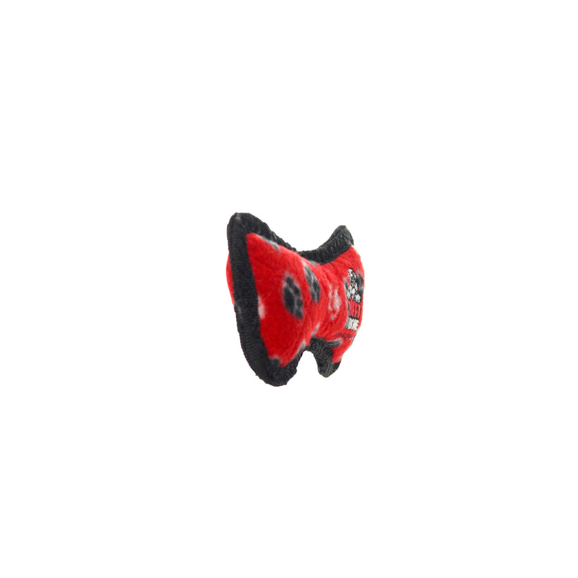 Tuffy Jr Bone - Red Paw, Durable, Tough, Squeaky Dog Toy