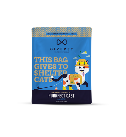 Cat Treat GivePet Purrfect Cast Freeze Dried Cat Treats