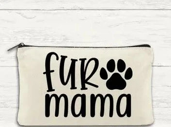 Canvas Zipper Bag - Fur Mama