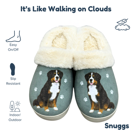 Bernese Mt. Dog Dog Pet Lovers Comfy Snuggs Slippers