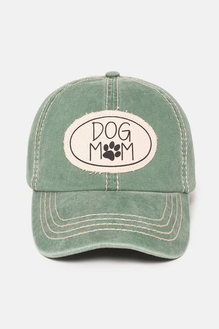 Dog Mom Canvas Patch Baseball Cap