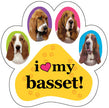Basset Hound Paw Car Trunk Magnet